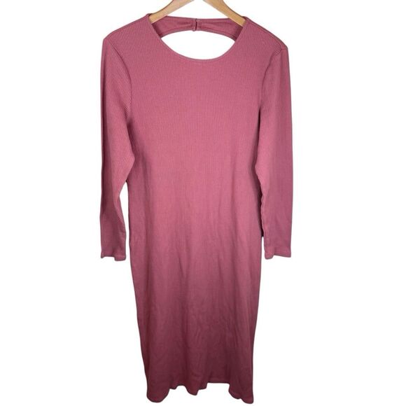 Who What Wear Womens XL Ribbed Maxi Desert Sands Dress Size XL Classic Staple - Picture 1 of 7